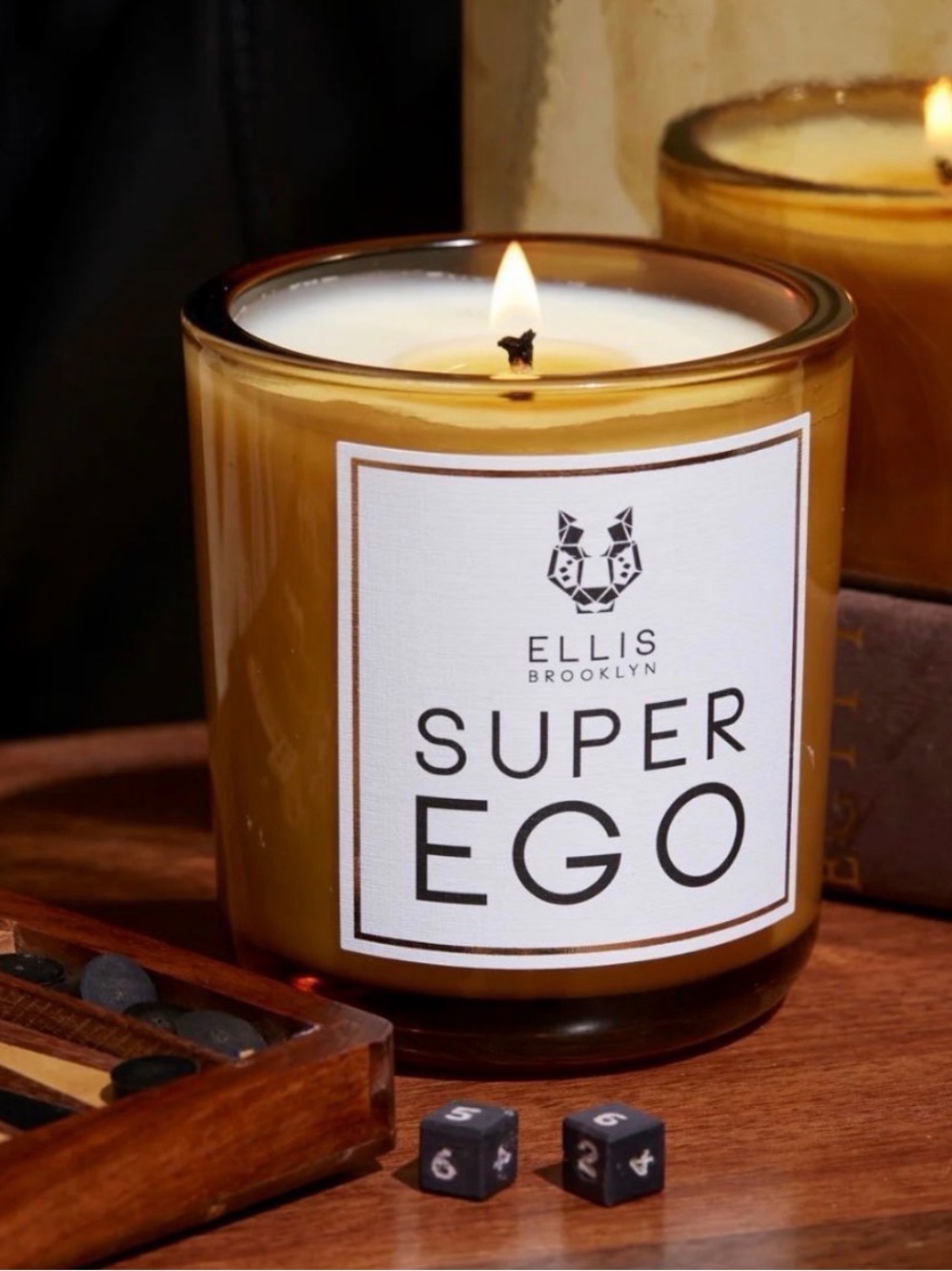 Ellis Brooklyn Luxury Scented Candle Super Ego NIB Hand Poured $65 Saffron